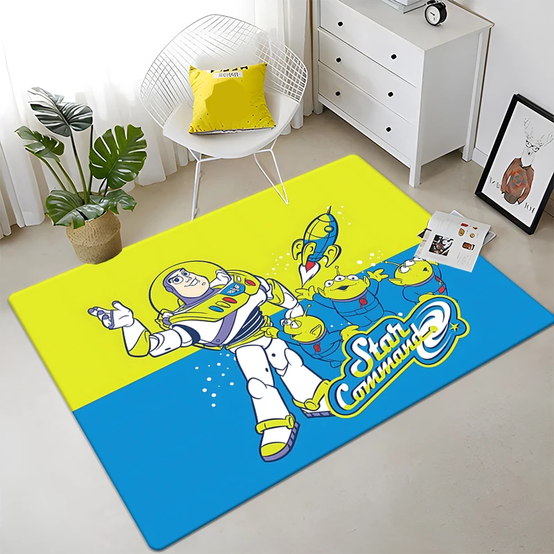 MINISO Toy Story Cute Cartoon HD Print Carpet Living Room,kitchen,Home Decor,Sofa,Table,Rug,Non-slip,Chair,Beb,Picnic,Camp,Mat