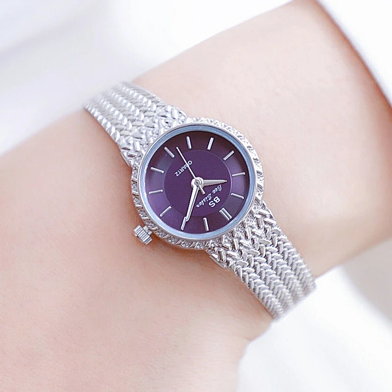 Nieuwe Horloge Vrouwen Kleine Wijzerplaat Rvs Zilver Quartz Minimalistische Klok Dameshorloge Elegante Casual Pols Horloges Voor Vrouwen