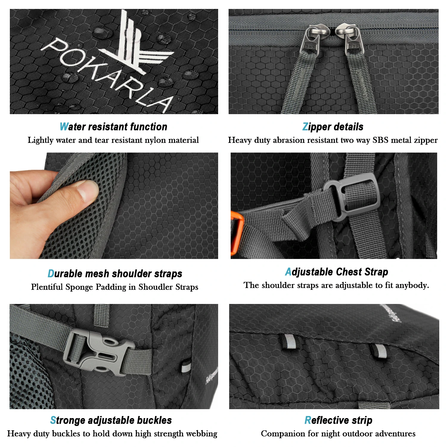 Mochila de viaje impermeable para hombre y mujer, morral ligero para exteriores, senderismo, Camping, escalada, plegable, 40L
