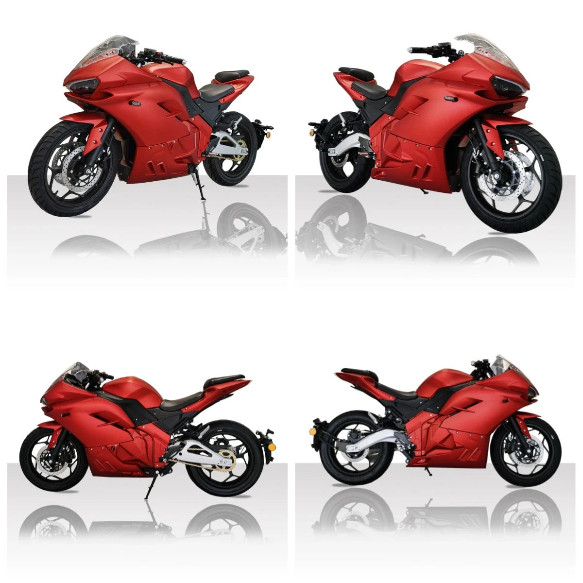 Motorcycle Wuxi Manufacturer Central-Chain Motor 4000W Lithium 72V 120Ah Fast Electric Motorcycle