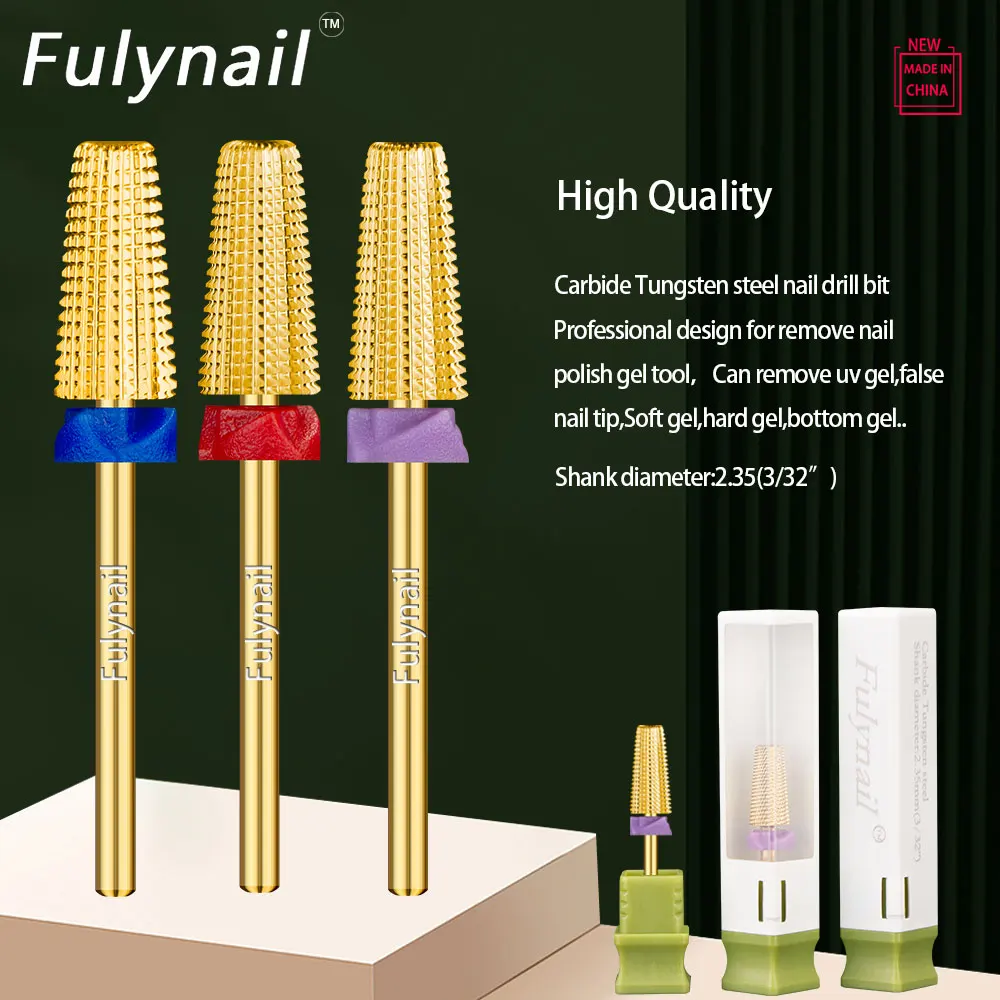 1 Stuks 5 In 1 Hardmetalen Nail Boren Frees Voor Efficiënte Nagel Gel Verwijderen Gel Manicuring Elektrische nagel Boor