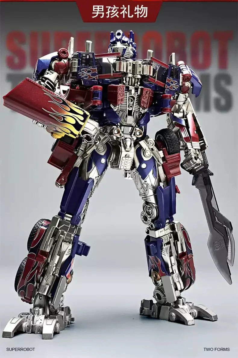 30CM Transformation Optimus Prime Bumblebee Megatron Schwarz Gold Roboter Spielzeug Legierung Star Commander Lkw Auto Spielzeug Action Figur geschenk – Detail 13