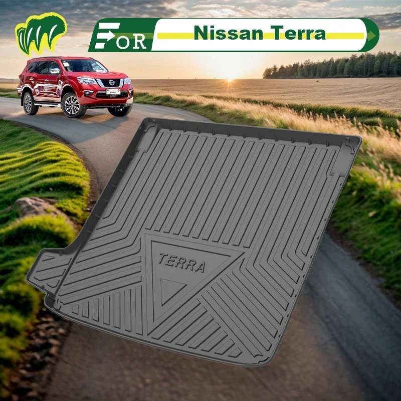 

For Nissan Terra 2019 2018-2020 Custom Fit Car Trunk Mat All Season Cargo Mat 3D Shaped Laser Measured Trunk Liners