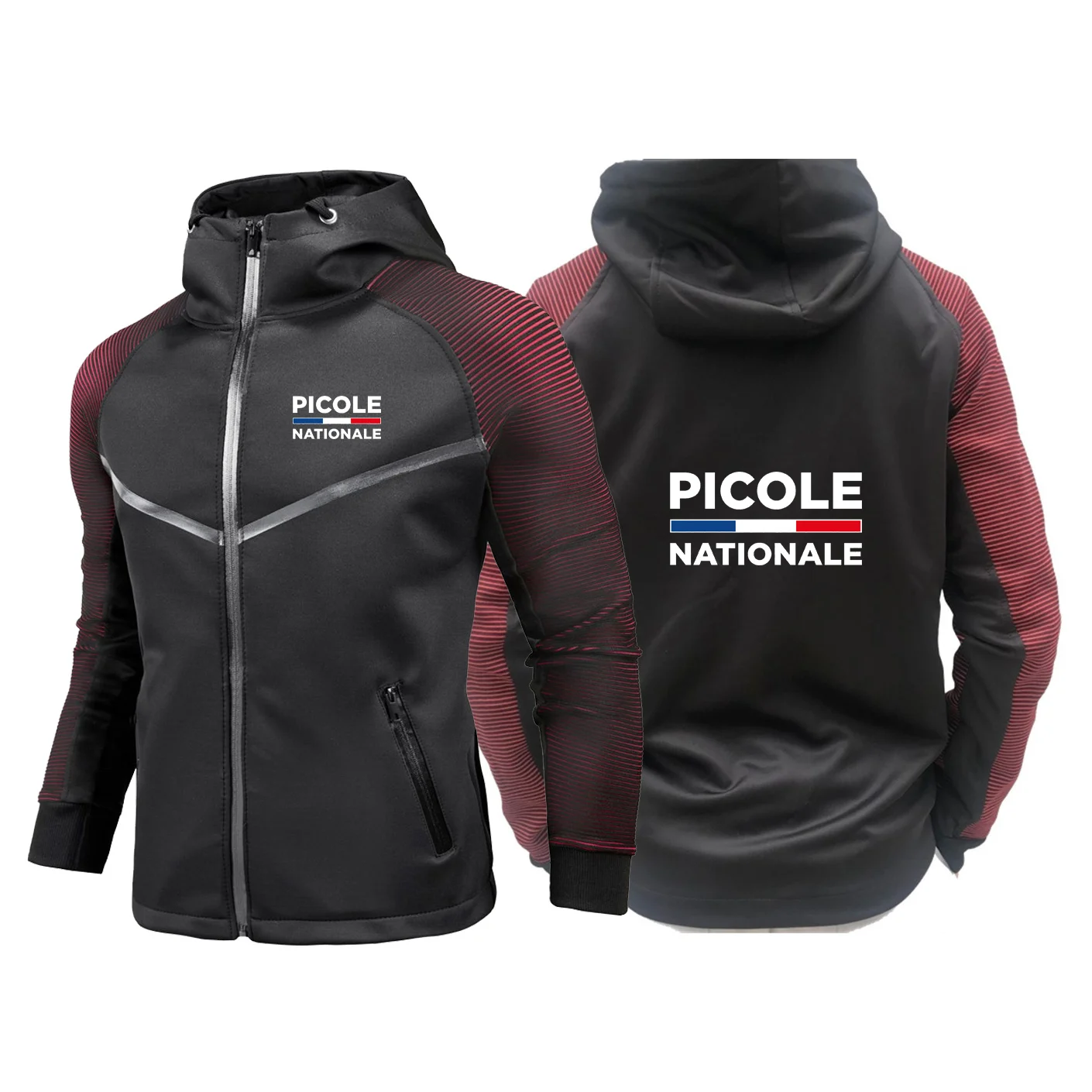 Picole Nationale 100% オートバイライディングスーツジャケット高品質しわになりにくく、耐摩耗性のあるコートジッパーフーディ