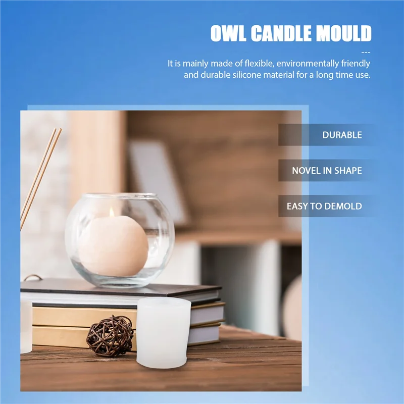 F-F 3D Owl Candle M…