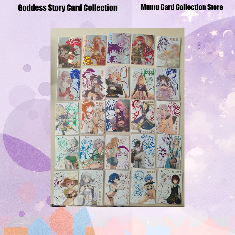 Japanese Anime Goddess Story ZR Miyazono Kaori Ichinose Asuna Kitagawa Marin Izumi Sagiri Shiraori Arima Kana Collect Cards