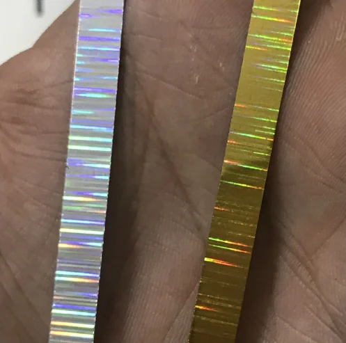 Wholesale PET Rectangular 6x75mm 1hole Stripe Laser Sequin DIY Hand Sewing Clothing Headwear Accessories Stage Decoration Sequin