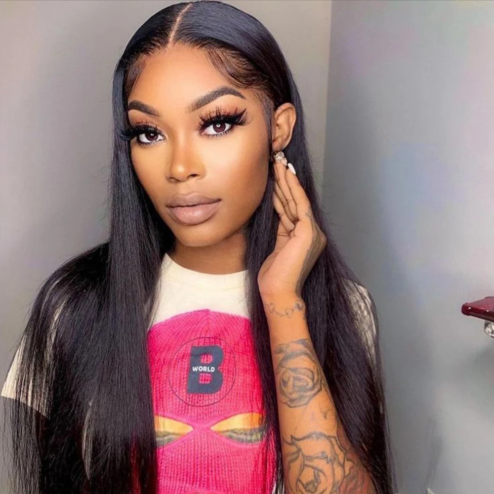 5X5 Glueless Lace Wigs Wear And Go Bone Straight Lace Front Wigs Human Hair 13x6 Lace Frontal Wig Pre Plucked Human Hair Wigs