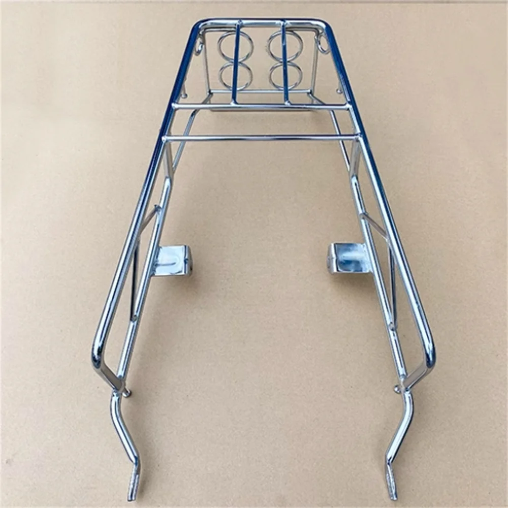 For Suzuki Crown GN125 solid luggage rack modification HaoJue125 HJ125-8 Crown thickened solid rear rack trunk rack