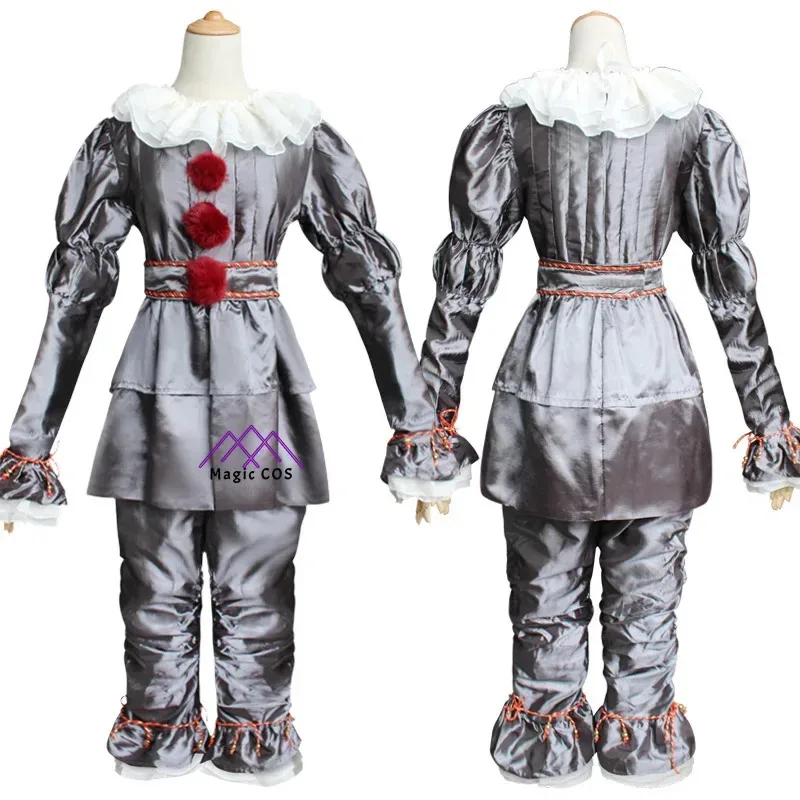 Disfraz de resurrección de payaso para niños y adultos Disfraz de Pennywis para cosplay de Halloween Diseño exclusivo de resurrección de payaso