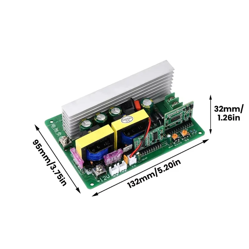 High Power 500W 12-14.5V to AC 220V Inverter Module with Switch and Fan Interface -AC Boost Module