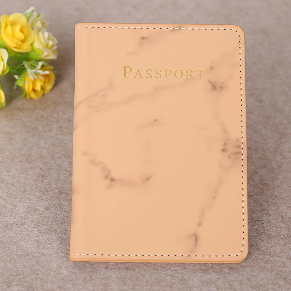 Thời Trang Nam Nữ Da Hộ Chiếu Passport Cover Da Pu Đá Cẩm Thạch Du Lịch Phong Cách Loại THẺ HỘ CHIẾU Gói Tin Ví Ví Túi Túi