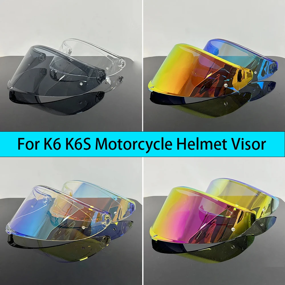 

For AGV K6 K6S Helmet Visor Motorcycle Helmet Lens Anti-UV PC Visor Lens