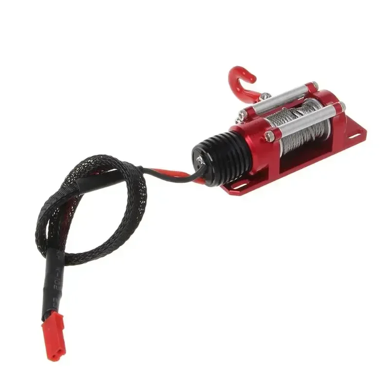 RC Car Metal Steel Wired Automatic Simulated Winch for 1/10 RC Crawler Car Axial SCX10 90046 D90 TRX4