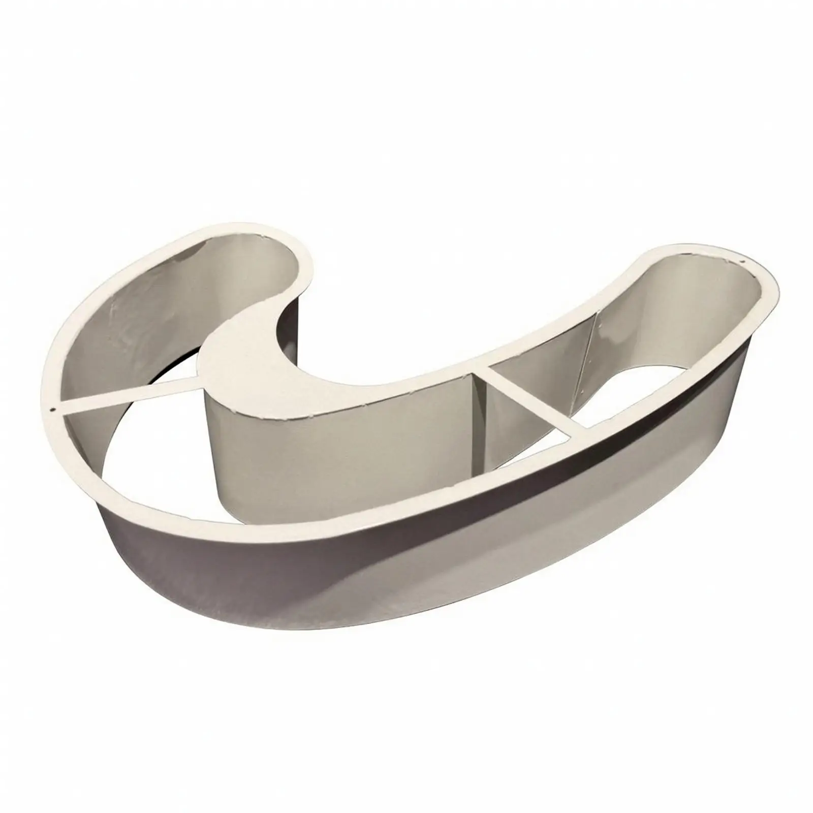J-Shaped Plating Template Hollow for Restaurants, Buffets, Chefs