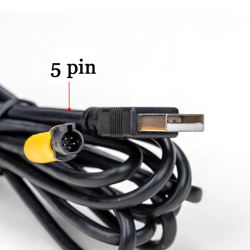Universal USB to 5 Pin Male Cable For Car DVD Charge Connector Adapter Cable Rear view camera