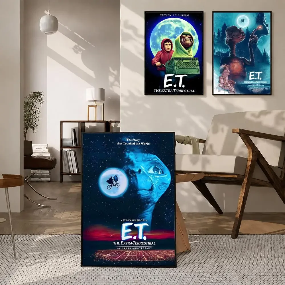 Movie E.T Poster High-definition  stickers, suitable for bedroom, living room, home decoration