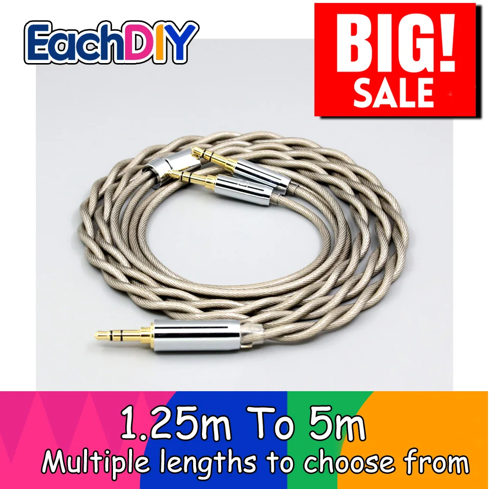 

Type6 756 core 7n Litz OCC посеребренный кабель для наушников для Hifiman Sundara Ananda HE1000se v2 HE6se DEVA he400se Arya He-35x xs