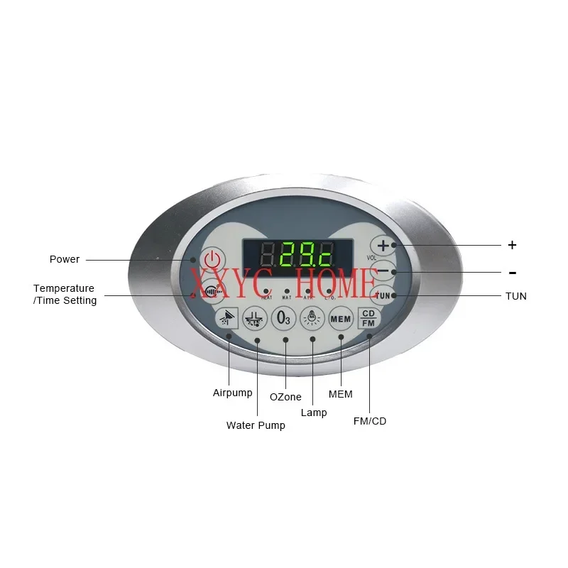 KL-817 Bathtub control box Massage Bathtub Spa Control Panel & Whirlpool Hot Tub Computer Controller Board System for Bathroom