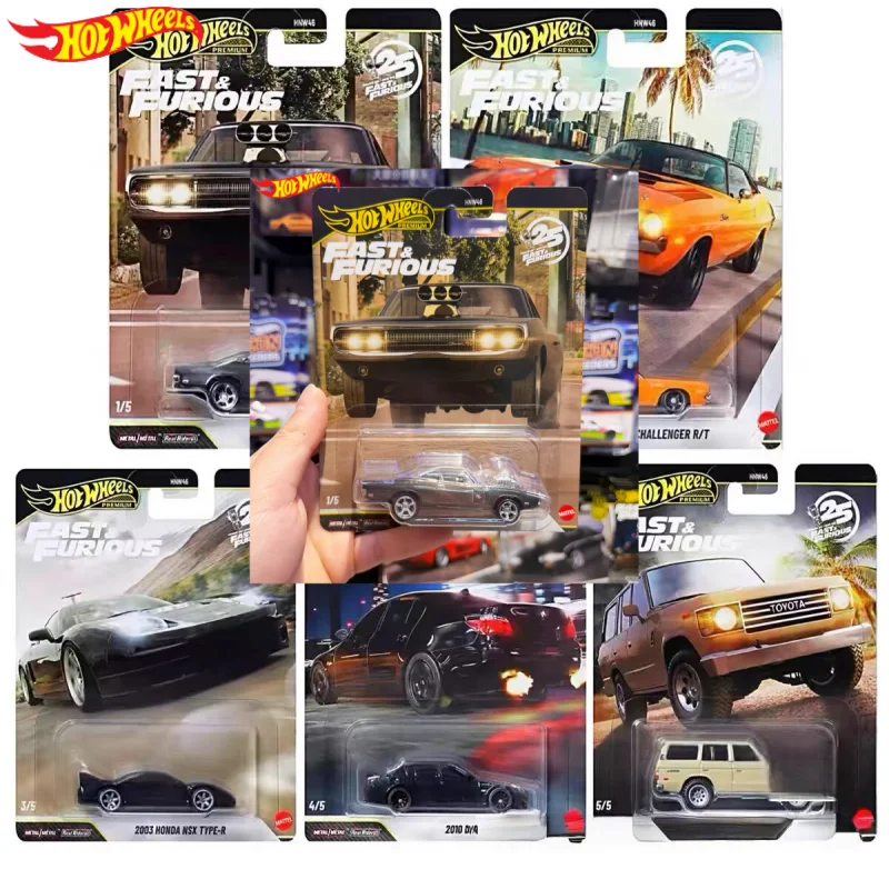 Hot Wheels Culture Premium Series, The Fast & Furious, Dodge Charger, Challenger, Honda Nsx, Bmw M5, Modelo de Auto, Auto de Juguete Fundido a Presión, Regalos