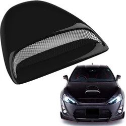 Capó de entrada de flujo de aire para coche, cubiertas decorativas para capó de ventilación, estilo de carreras, capó negro brillante, cubierta delantera para motor