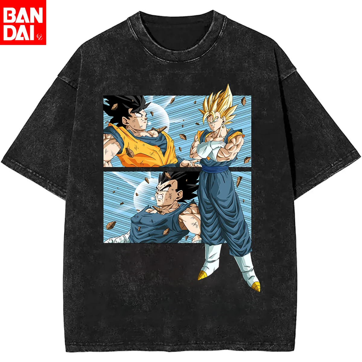 

Футболка унисекс оверсайз из винтажного хлопка с принтом Dragon Ball Vegeta Ultra Ego, повседневная, с аниме-графикой, для мужчин и женщин, коллекция 2026 года
