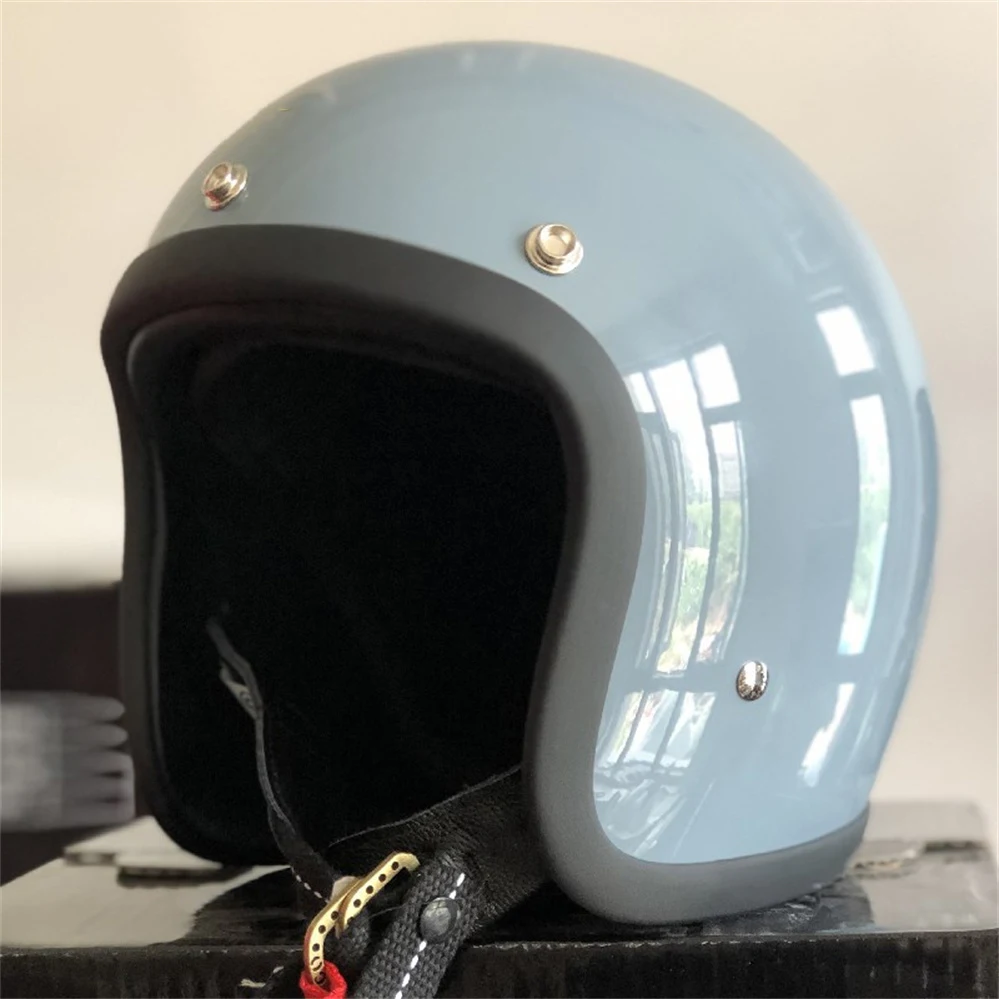 

TT&COCascos Motorcycle Scooter Helmet 3/4 Half Capacete DOT ECE Approved Street Riding Chopper Style Cafe Racer Racing Casque