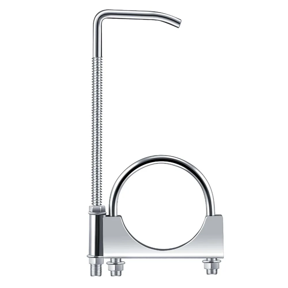 مشبك أنابيب العادم مع هوك العالمي مشبك أنابيب العادم الخلفي الخمار هوك مع هوك دائم 3 بوصة سيارة شاحنة أنابيب العادم