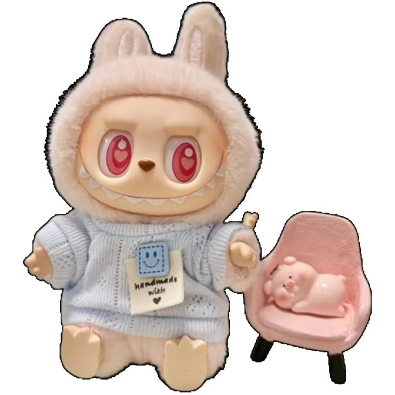 

Кукольная одежда для Labubu — топы с пузырьковой текстурой для фигурок Labubu, 4 цвета (белый/желтый/синий/розовый) | Мягкий и стильный наряд для