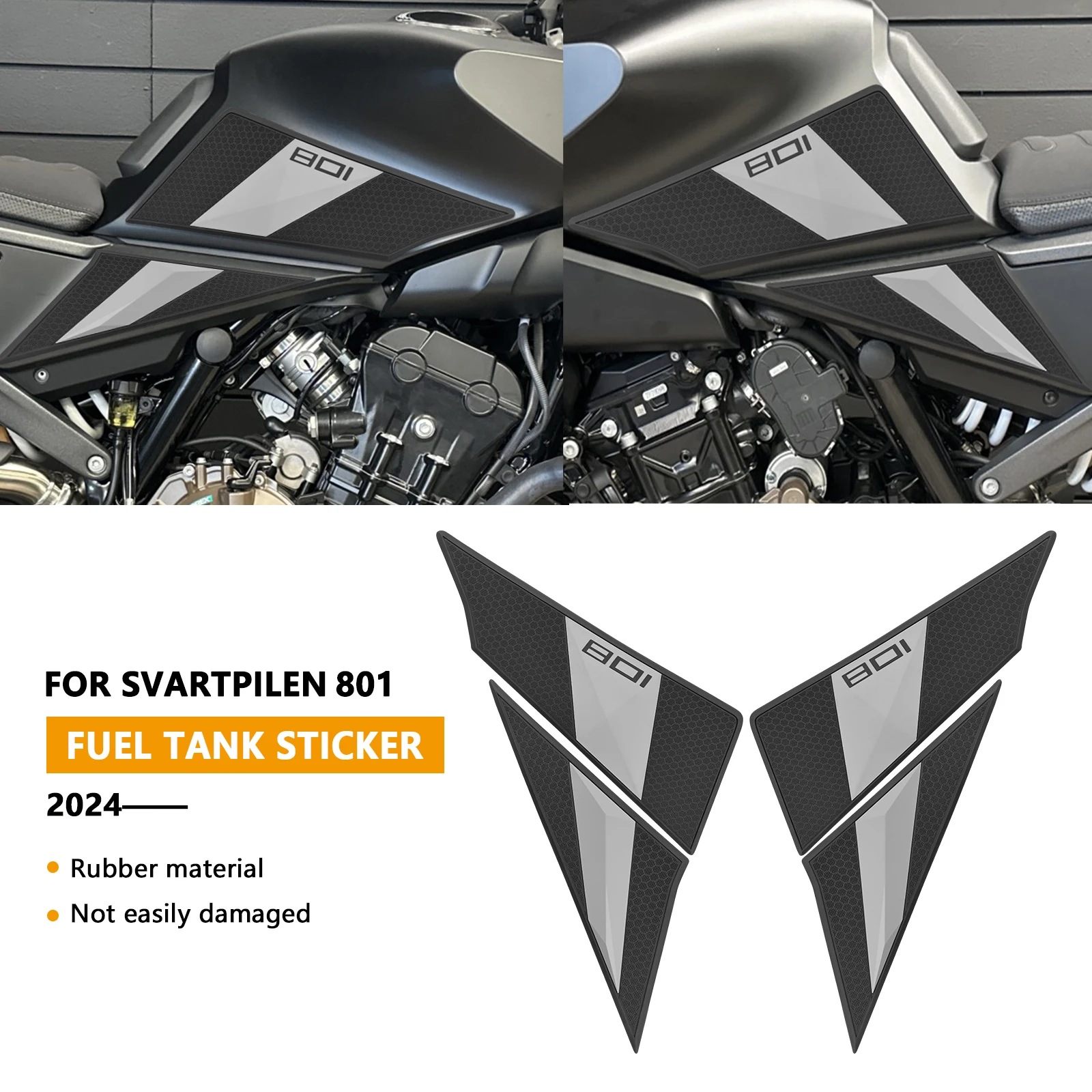 

Для SVARTPILEN 801 VARTPILEN 801 2024, боковая накладка на бак мотоцикла, защитная накладка на бак, наклейка на масляный наколенник, наклейка на топливный бак