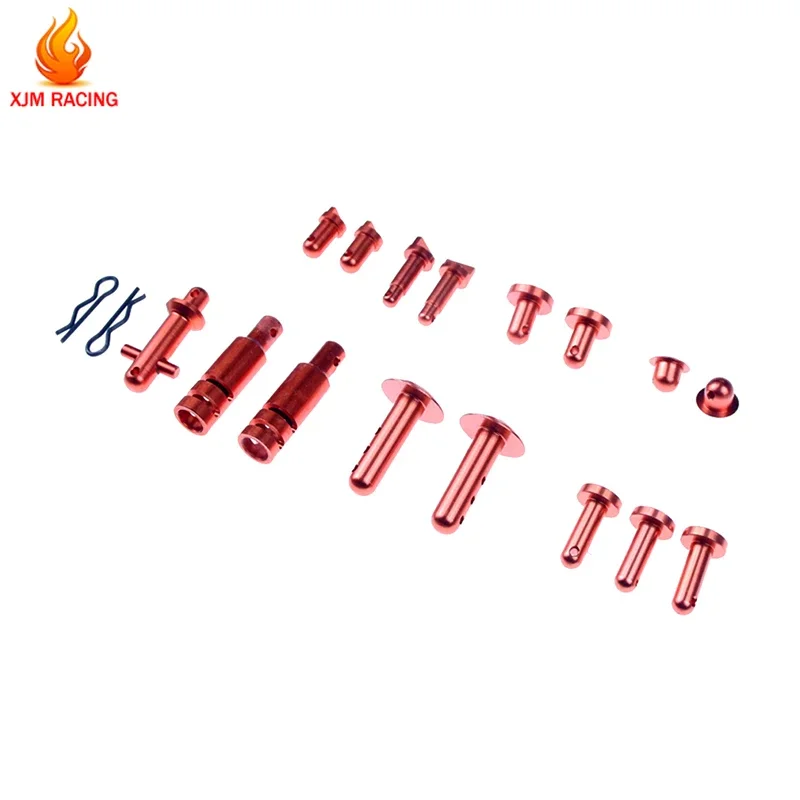 Legering Wing Pins Gear Cover Radio Box Shell Body Pin Reparatie Kit voor 1/5 HPI Rofun Rovan BAJA KM 5B 5T 5SC Truck Onderdelen
