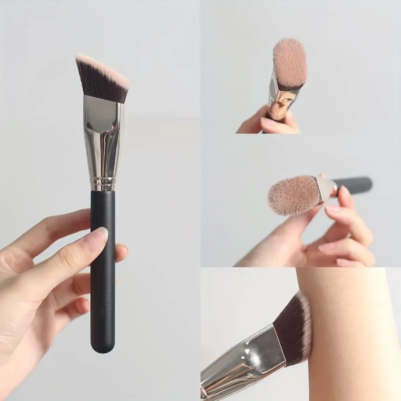 Professioneller Weitwinkel-Foundation-Pinsel mit Rechteckigen Borsten, Geeignet für Alle Hauttypen, Synthetisches Make-up-Werkzeug – Detail 7