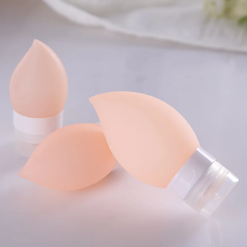 38ml/60ml/89ml Water Drop Silicone Refillable Containers Travel Set Emulsion Bottle Shampoo Shower Gel Storage Bottle Cosmetic