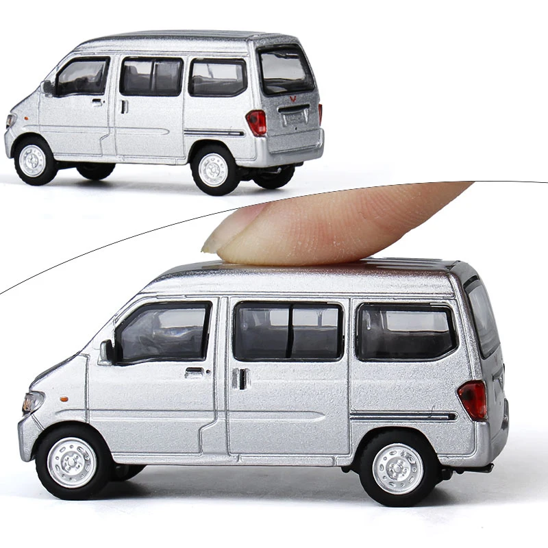 JKM 1/64 Wuling escala Van aleación modelo 4 colores colección juguetes para niños adornos nuevo
