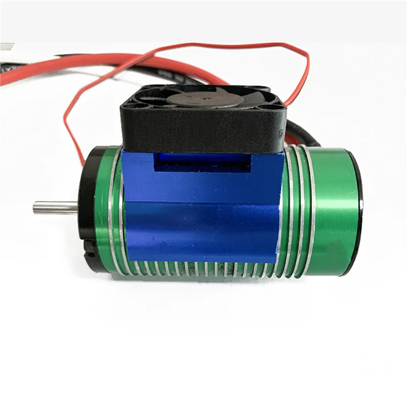 Dissipador de calor do ventilador de refrigeração do motor de 2 pces 42mm para traxxas 1/10 e-revo e-maxx summit arrma 1/8 kraton talion typhon rc carro, 2