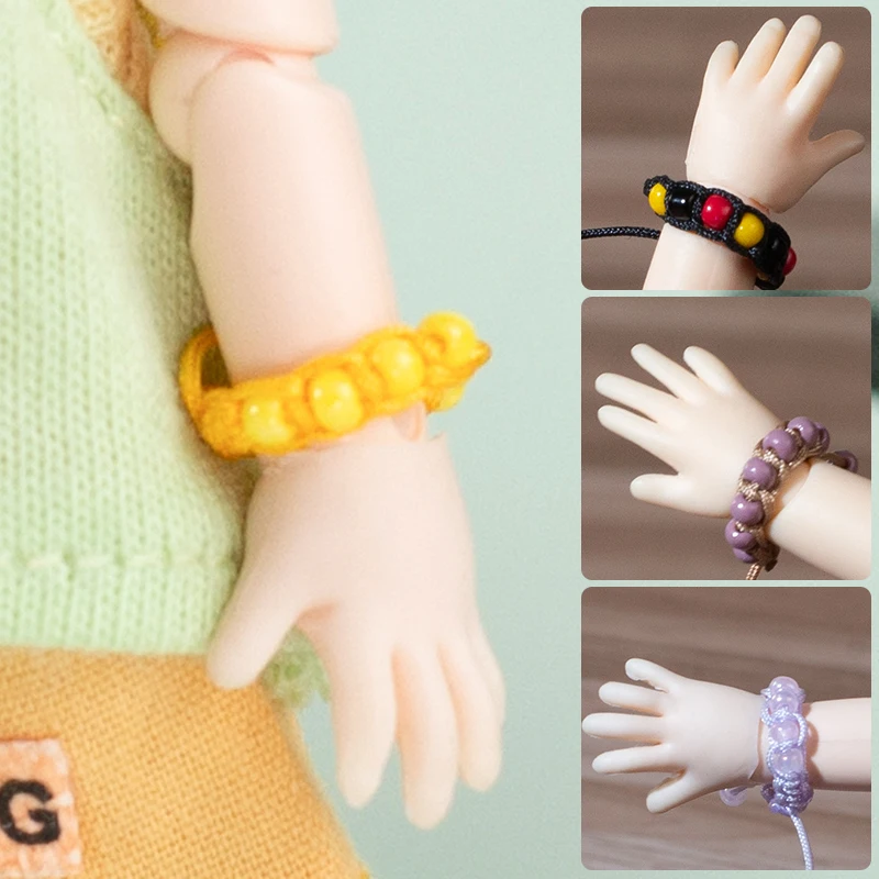 New Ob11 Doll Jewelry Bracelet Obitsu 11 Multicolor Solid Color Bracelet Dolls Hand Beaded Accessories For Ymy Dod Gsc Molly p9