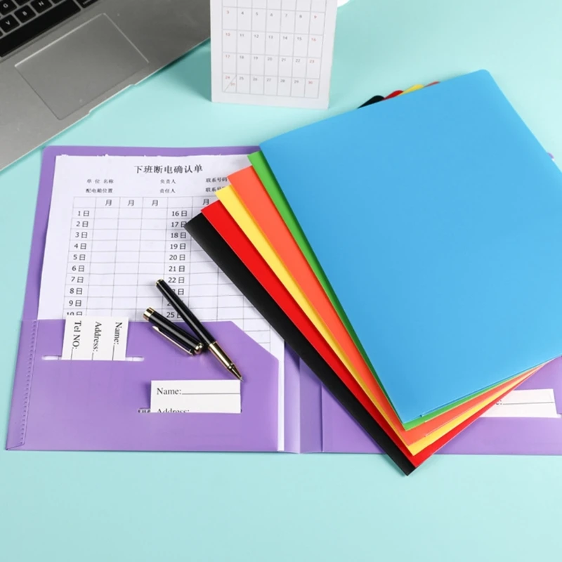 Dossier taille document document 10x / set avec deux poches deux dossiers poche 601d