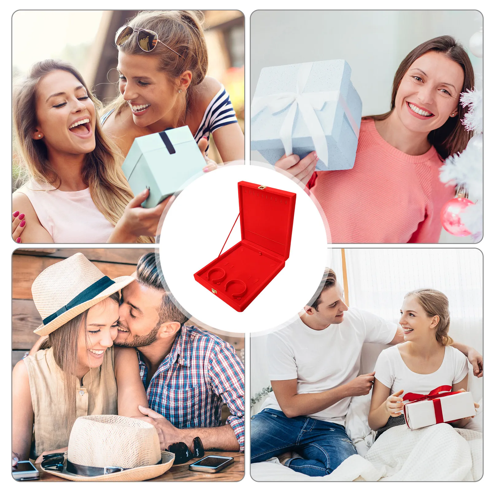 

1 шт. Изысканная деревянная шкатулка для украшений в китайском стиле, пылезащитный портативный футляр для хранения браслетов, ожерелий, колец, декоративный