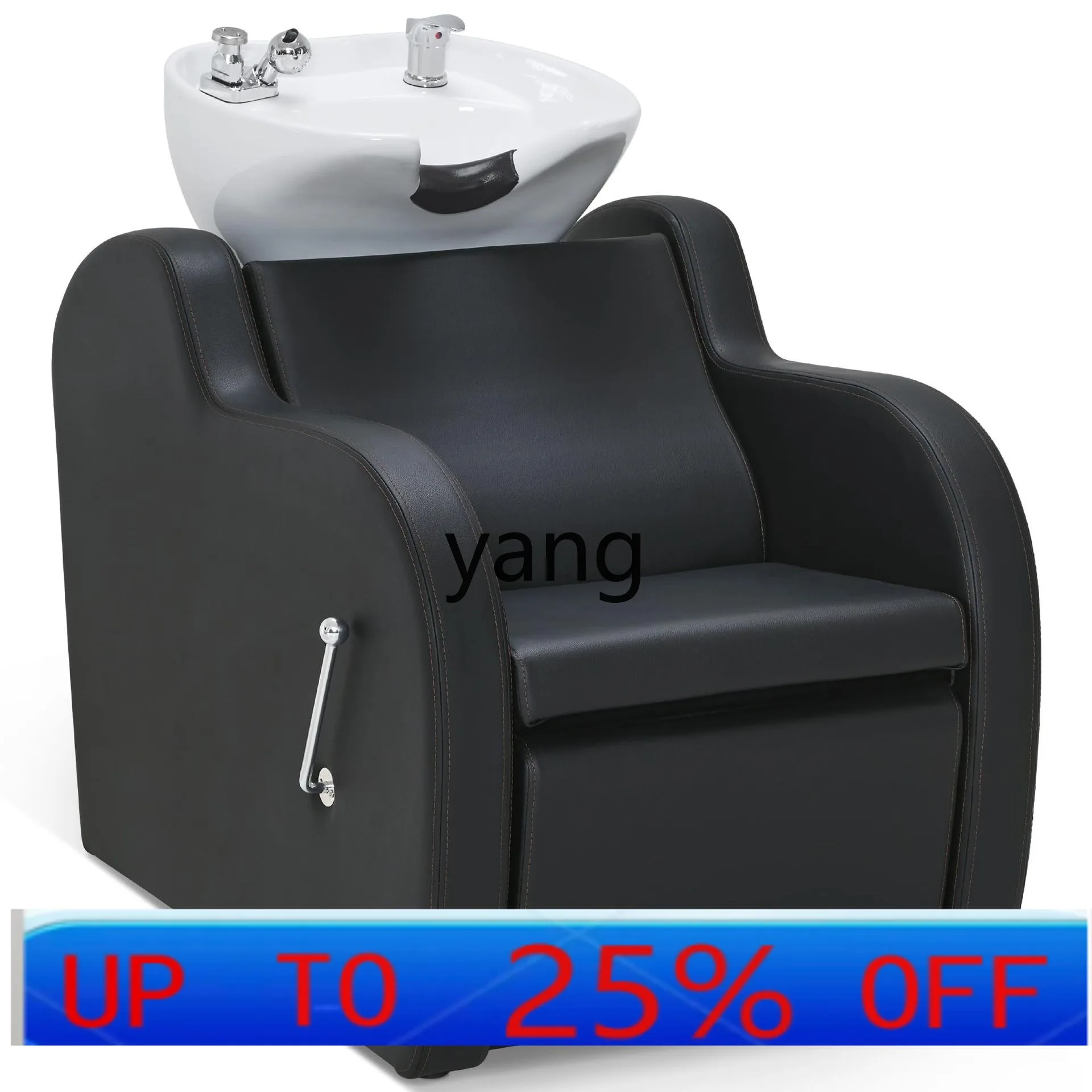 Ltt semi-reclining hair washing chair high-end hair salon flush bed shampoo chair