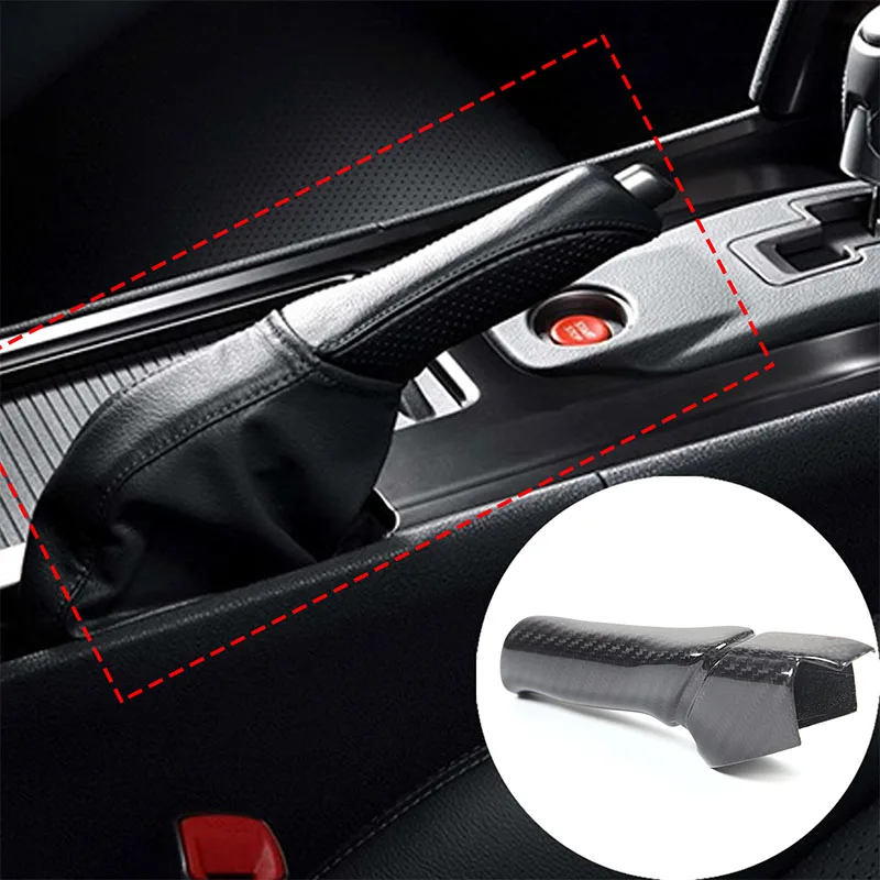 

Для Nissan GTR 2008-2021 настоящее углеродное волокно, автомобильная ручка переключения передач, ручной тормоз, крышка, защита рычага парковочной ручки, аксессуары