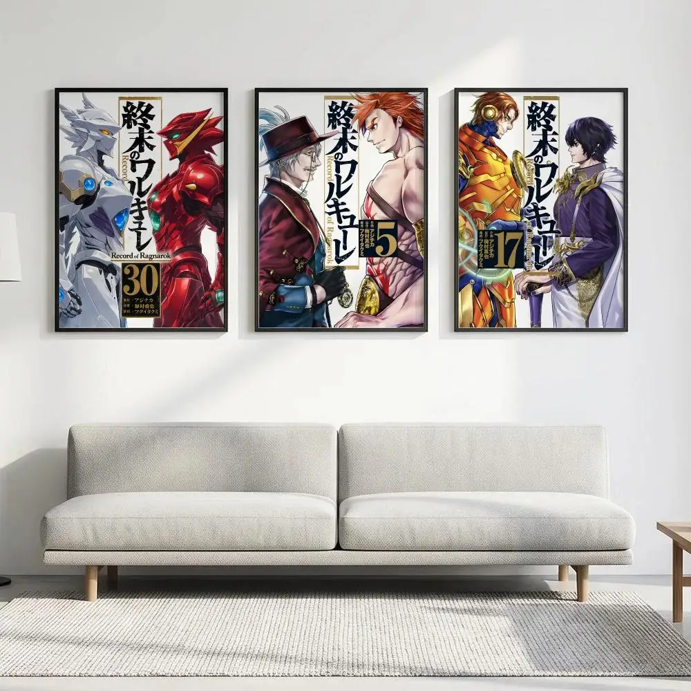 Anime Record of Ragnarok Poster HD art waterproof sticky wall home decoration aesthetic