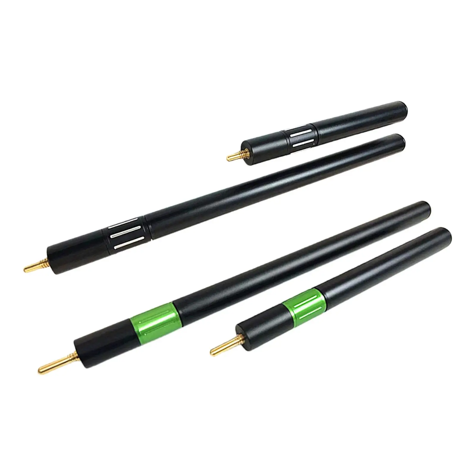 

2x Telescopic Pool Cue Extension, Billiard Cue Extension Attachment, Aluminum