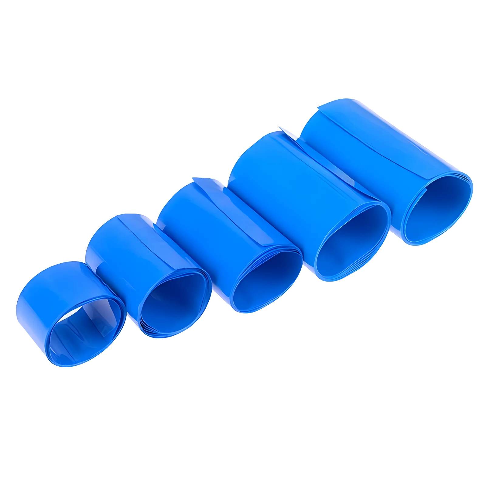 1m/pack PVC Heat Shrink Tube Blue Shrink Insulated Shrink Tubing For Production Of 18650 Battery Packs Cable Sleeve Multi Size