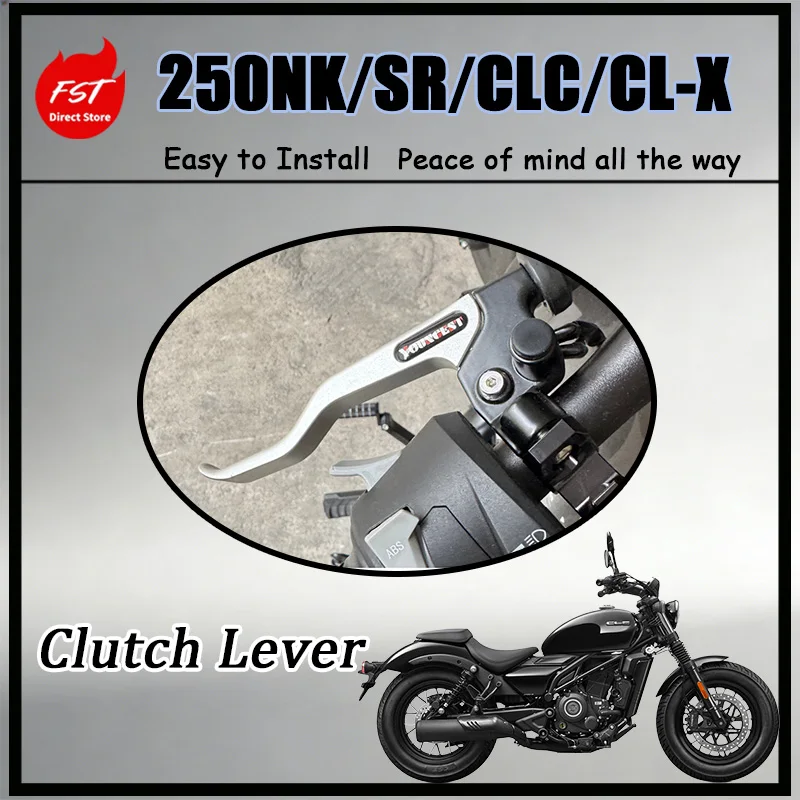 FOR 250NK SR CLC CL-X CNC Two-Finger Clutch Lever Labor-Saving Foldable Crash-Resistant with 6-Gear Adjustable Reach Motorbike