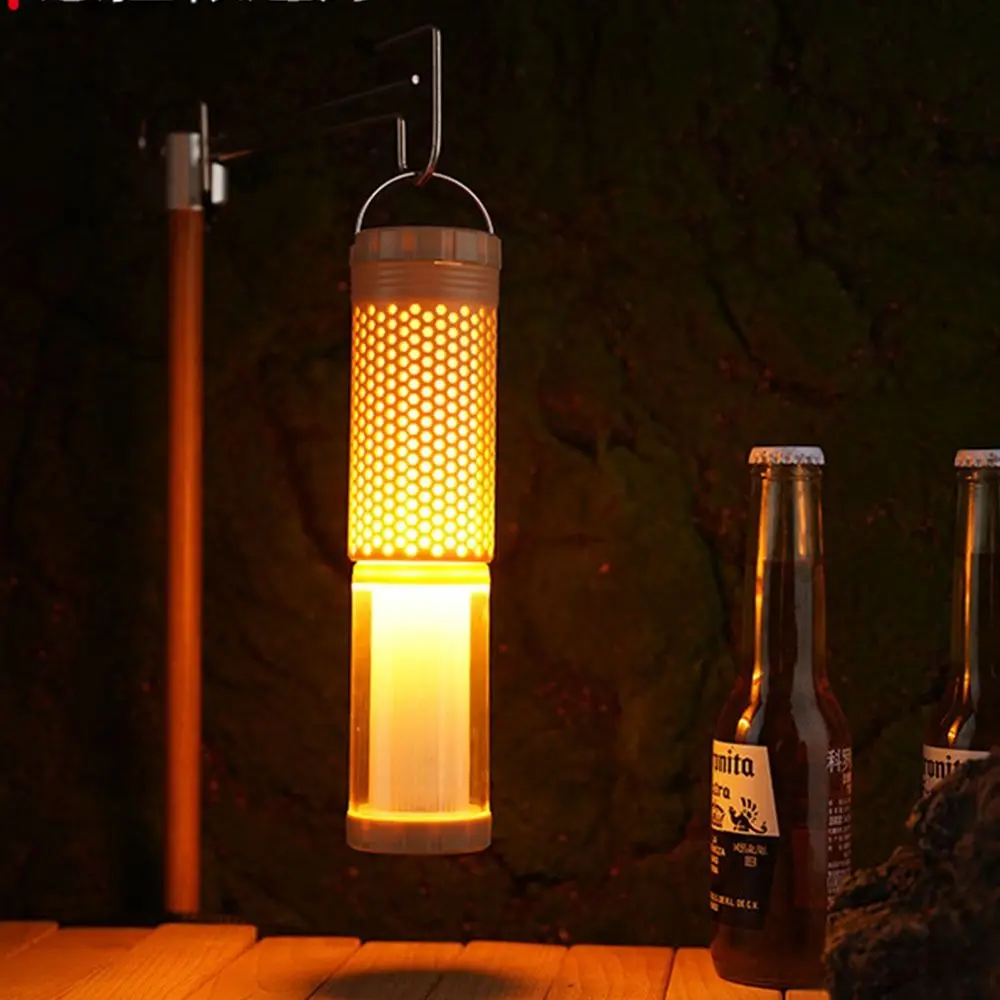 

Natural Warm Light Outdoor Telescopic Camping Light Convenient for Storage Portable Handle Auto Repair Lamp Candlelight