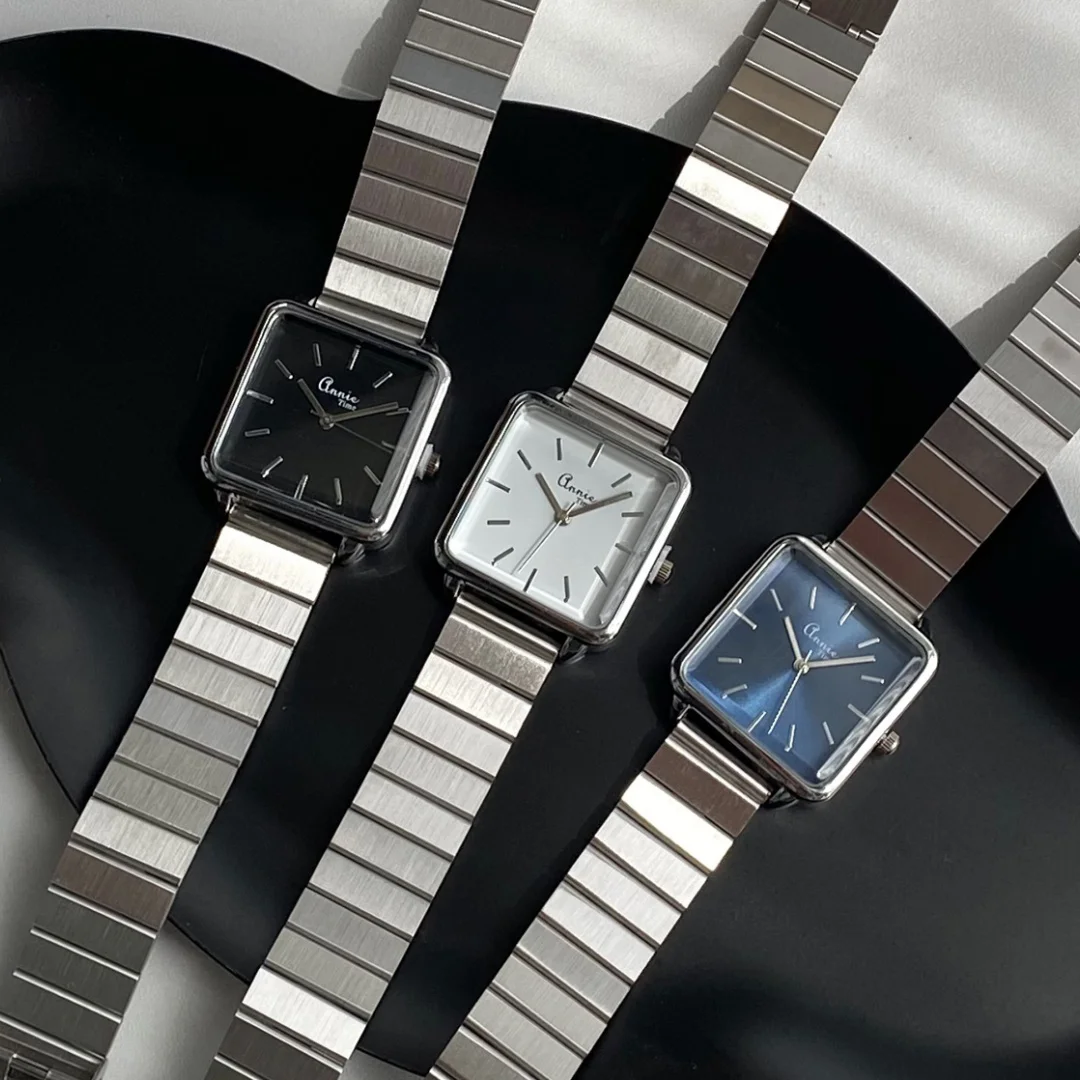 Золотые женские часы с большим квадратным циферблатом, кварцевые часы с ремешком из нержавеющей стали для женщин, простые наручные часы Reloj Mujer Montre