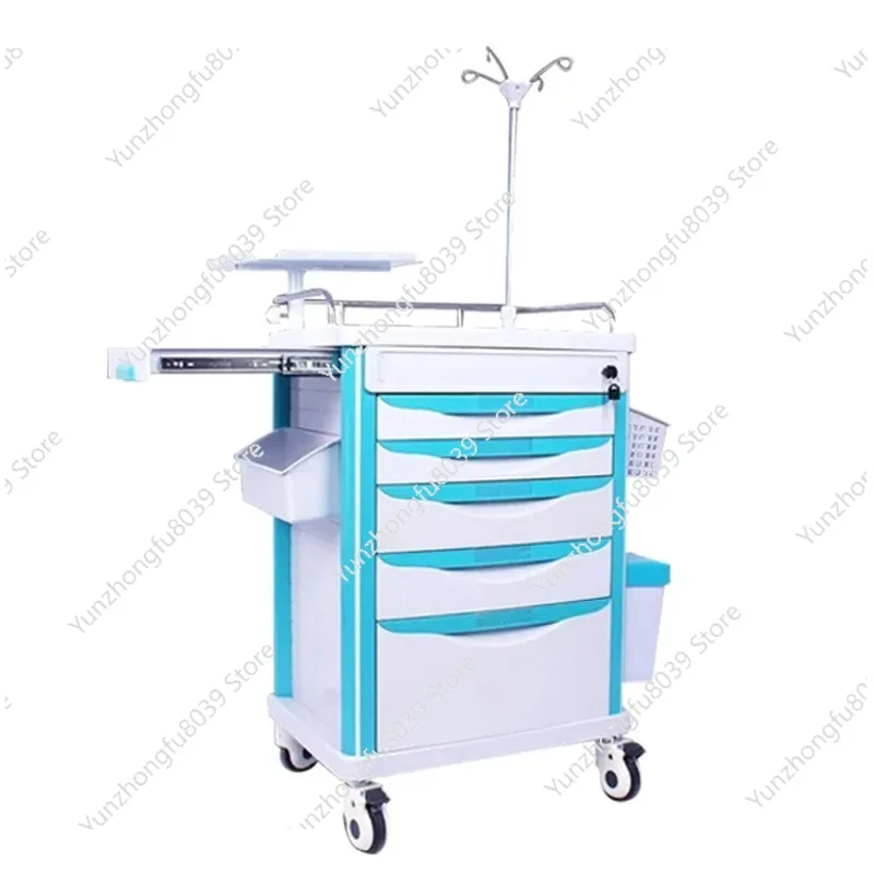 

First Aid Treatment Nursing Cart First Aid Nursing Medicine Delivery and Dressing Change Anesthesia Infusion Beauty Car