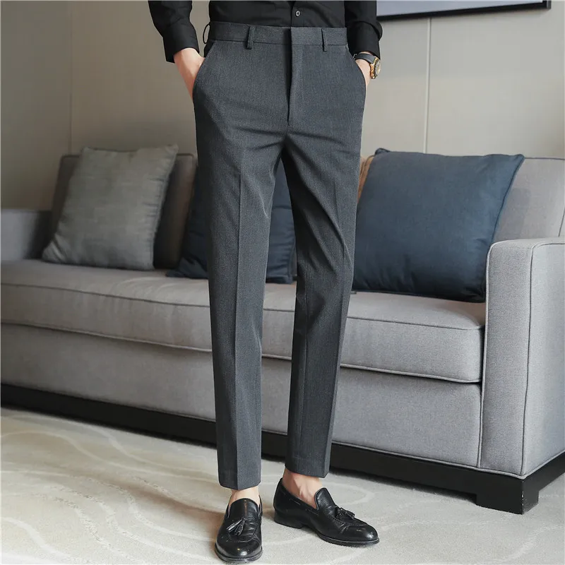 2022 New Fashion Trend Golf Man Suit Pants Big Size Mens Slim Fit Trousers Formal Pants pantalon de vestir para hombres