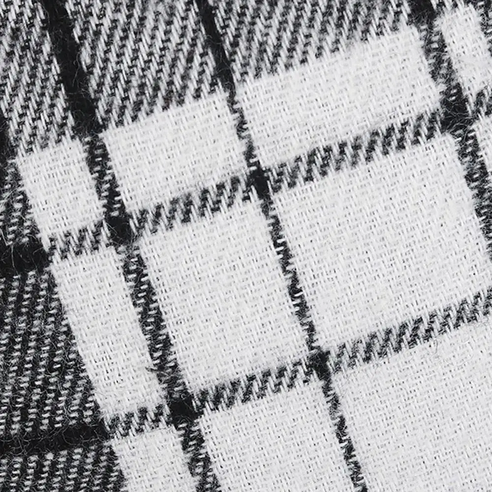 Berretto in pelle di melone autunnale Cappello da padrone di casa scozzese Berretto Docker Cappelli a cuffia a quadretti grandi Cappello senza tesa regolabile Cappellini di melone da strada unisex