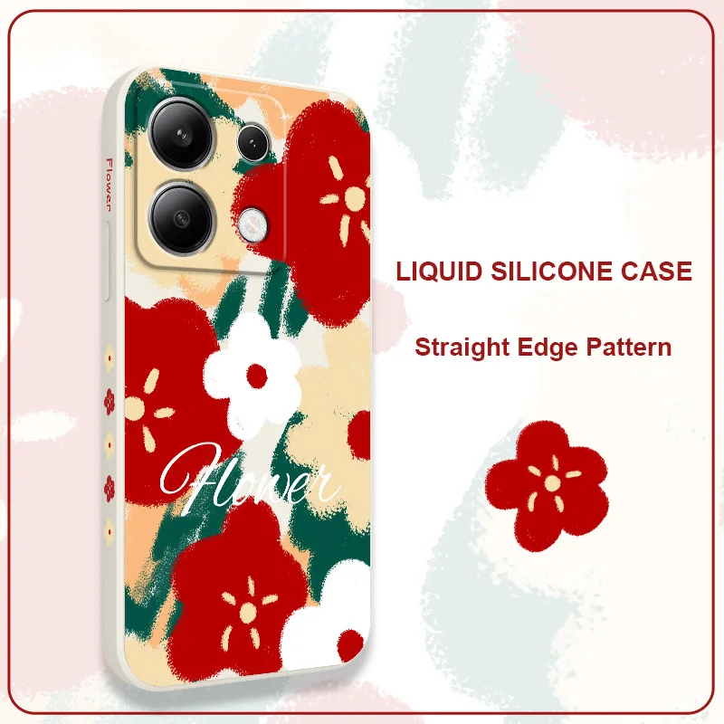 

Romantic Filaments Phone Case For Xiaomi Redmi Note 14 13 12 12S 11 11S 10 10S 9 9S 14C Pro Plus 4G 5G Liquid Silicone Cover